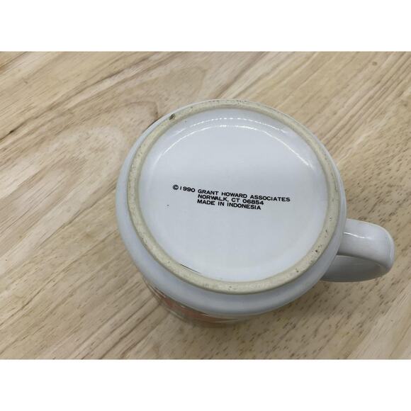 Vintage 1990 Grant Howard Associates Santa Christmas Mug Ceramic Cup Coffee - Picture 6 of 6